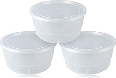 Contenedores compactos para masa de pizza