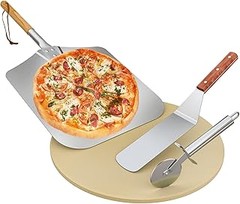 Reseñas de usuarios sobre kits de piedra y pala para pizza