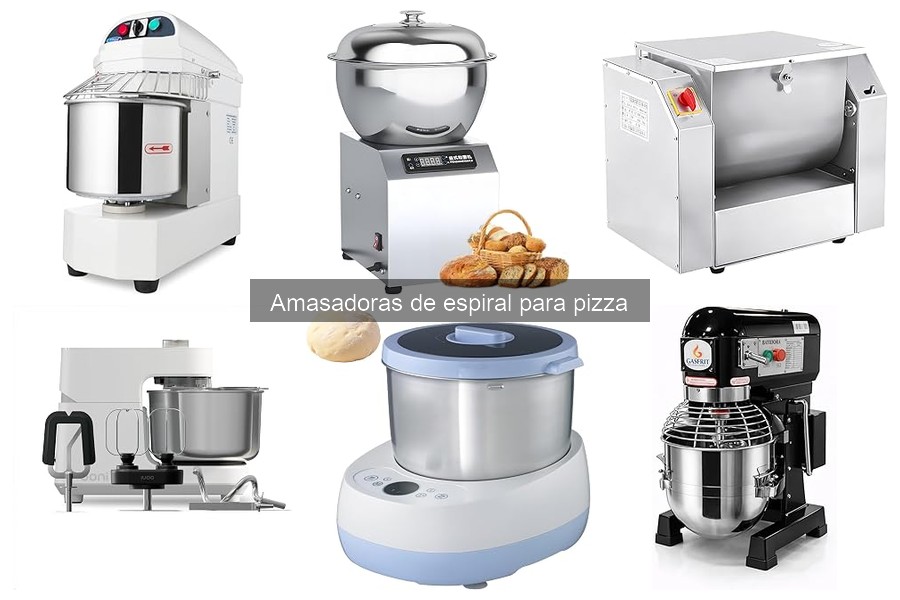 Alternativas a amasadoras de espiral para masa de pizza