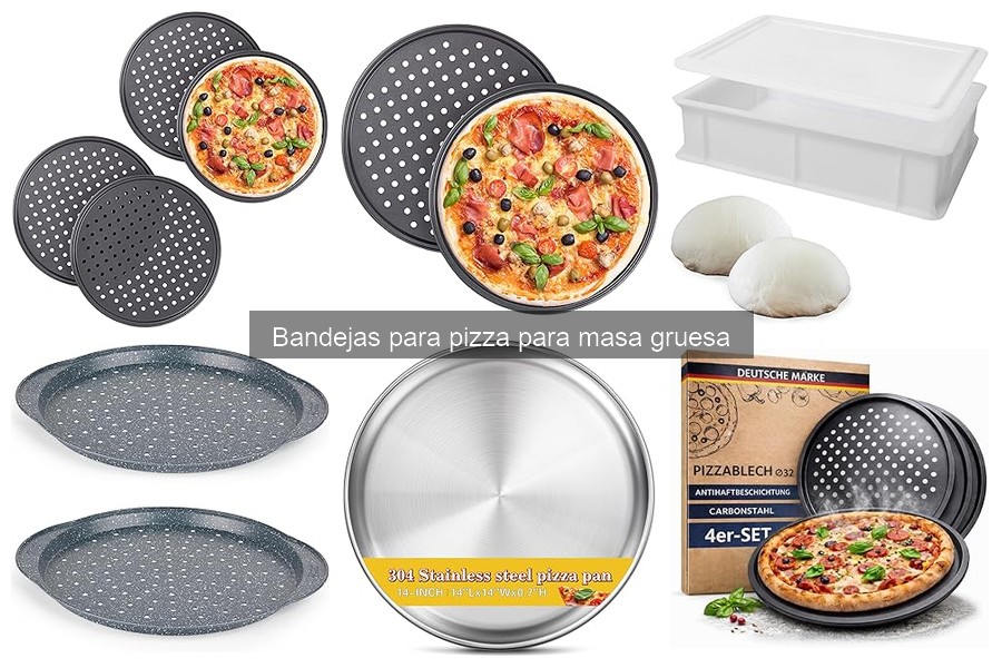Alternativas a bandejas para pizza de masa gruesa