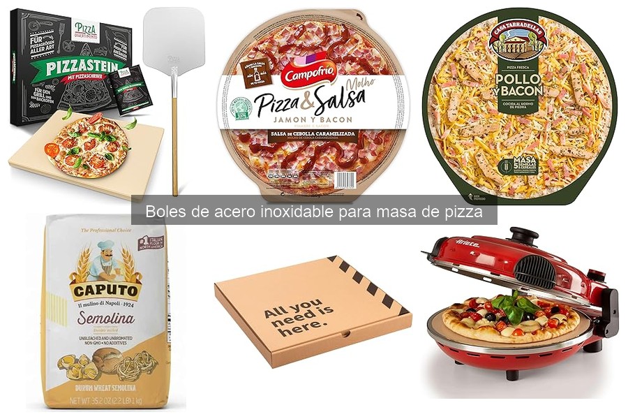 Alternativas a boles de acero inoxidable para hacer pizza