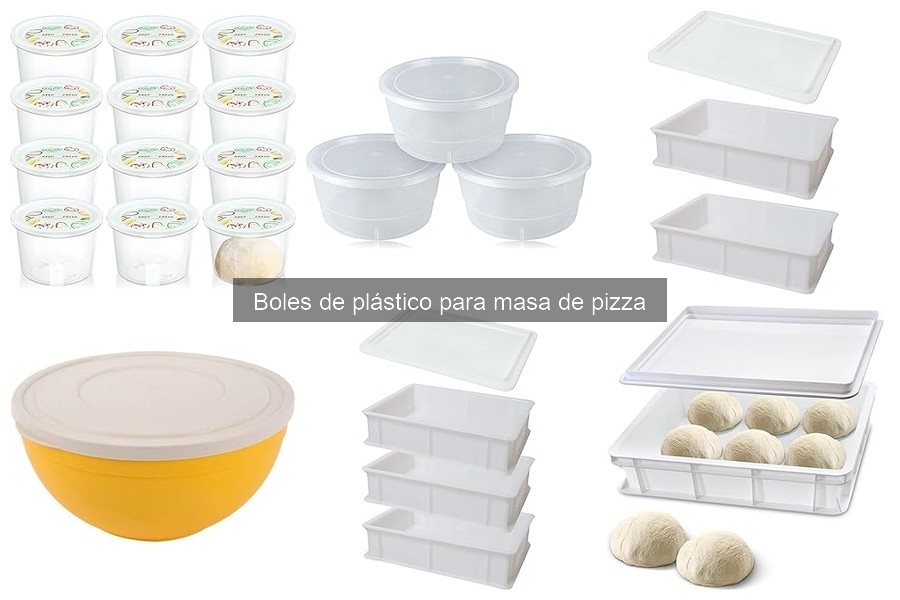 Alternativas a boles de plástico para hacer masa de pizza