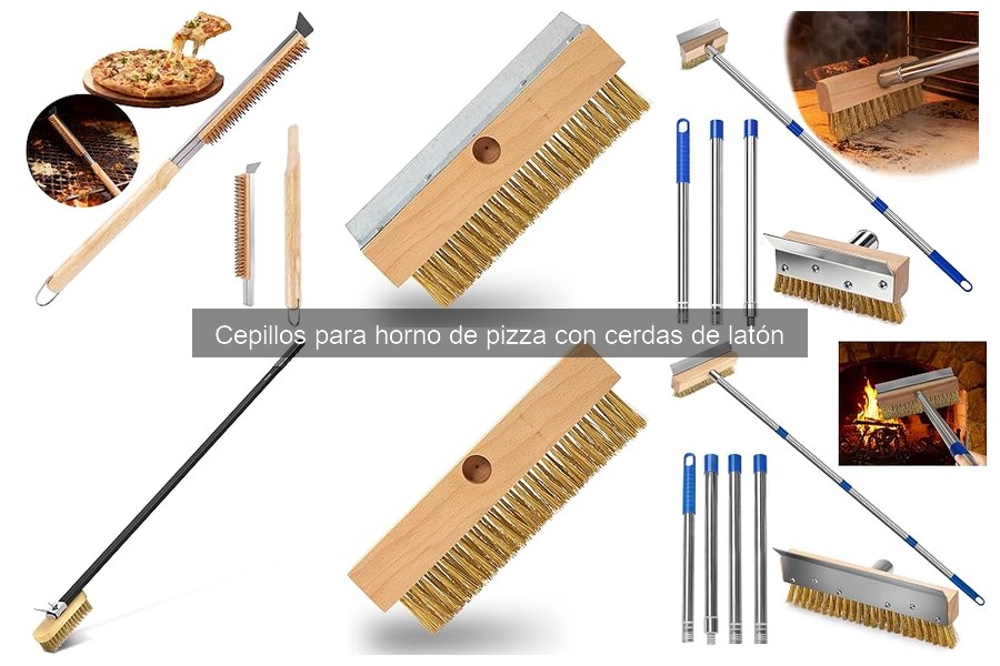 Alternativas a cepillos de cerdas de latón para hornos de pizza