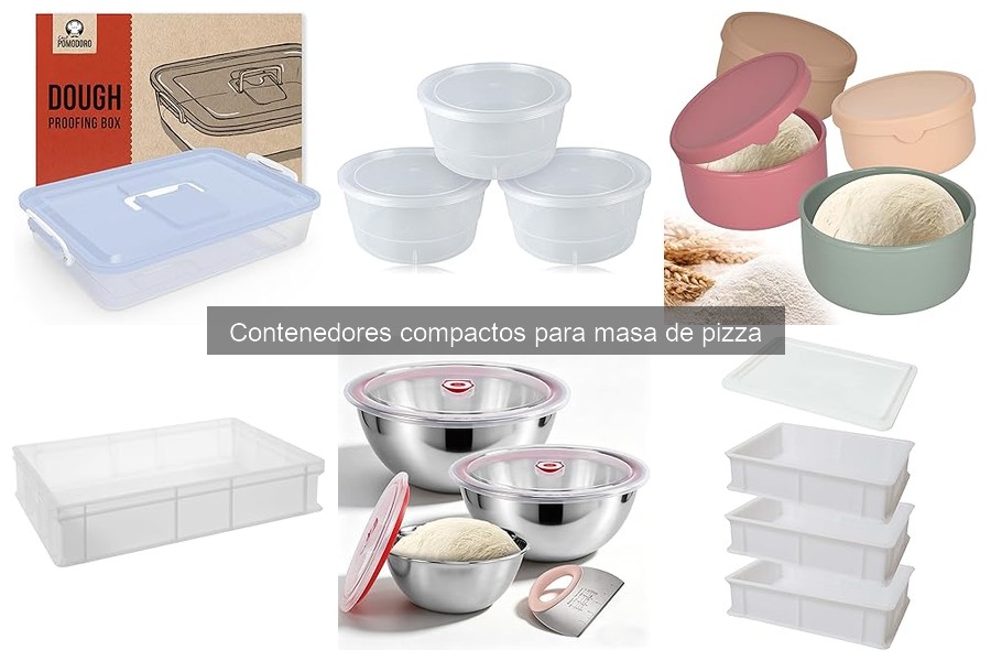 Alternativas a contenedores compactos para masa de pizza