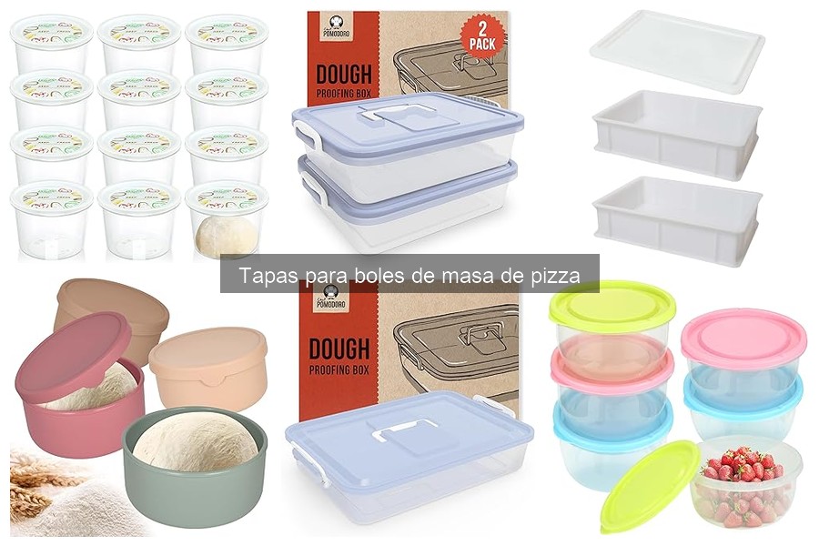 Alternativas a las tapas para boles de masa de pizza