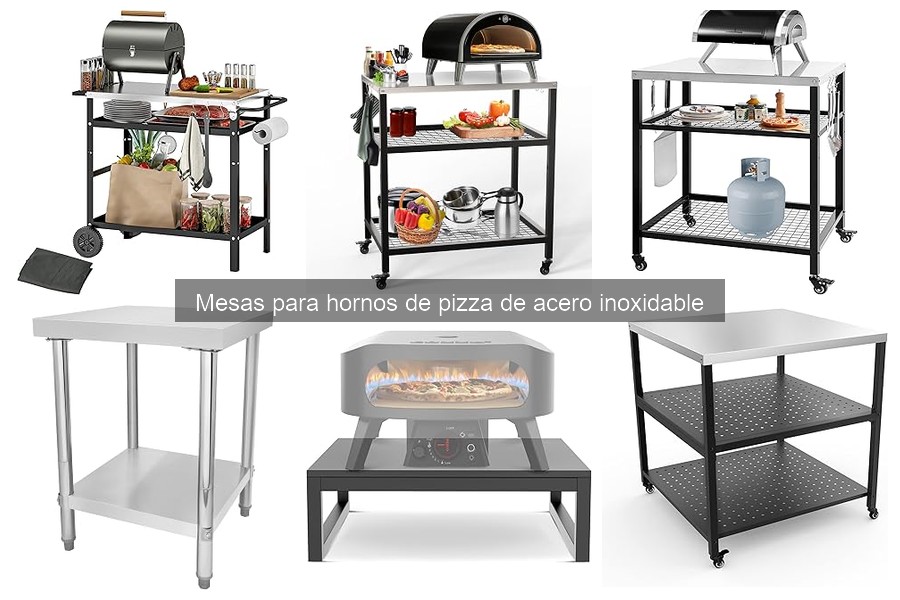 Alternativas a mesas de acero inoxidable para hornos de pizza