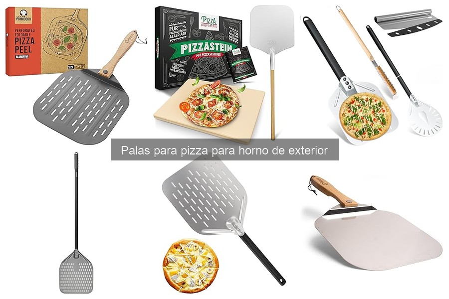 Alternativas a palas para pizza en hornos exteriores