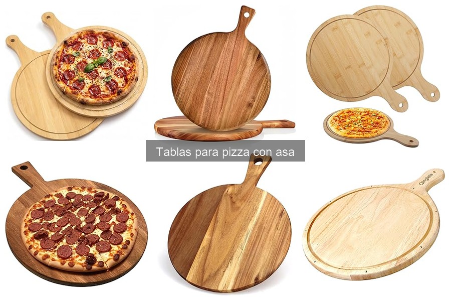 Alternativas a tablas de pizza con asa para hacer en casa