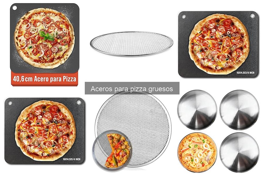 Alternativas al acero para pizza grueso: opciones efectivas