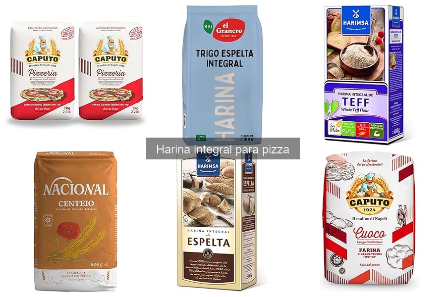 Beneficios de la harina integral para pizza saludable