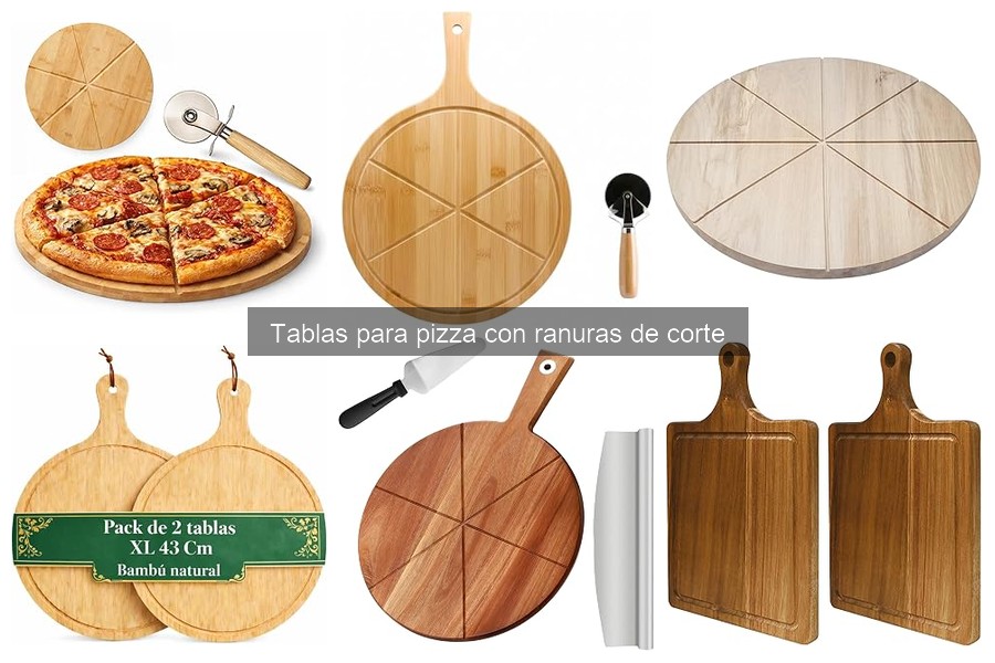 Características de las Tablas para Pizza con Ranuras de Corte