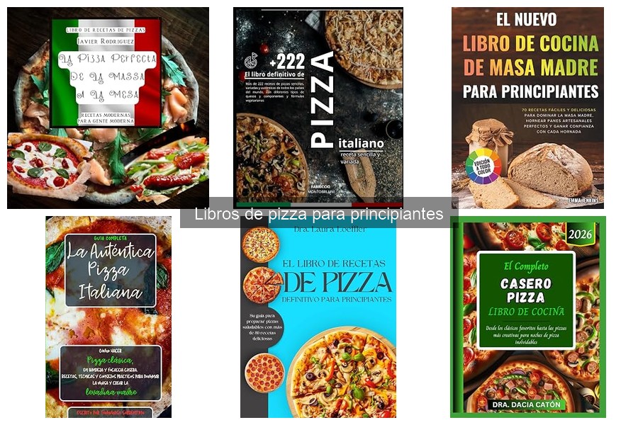 Características esenciales de libros de pizza para principiantes