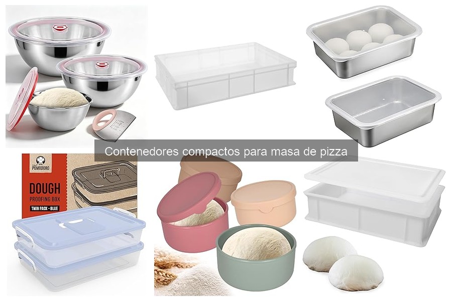 Cómo elegir el contenedor compacto ideal para masa de pizza