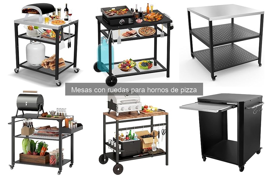 Cómo limpiar y mantener mesas con ruedas para hornos de pizza
