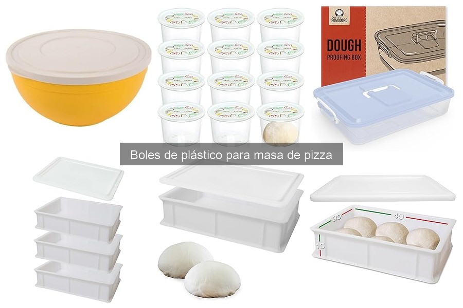 Cómo mantener boles de plástico para masa de pizza