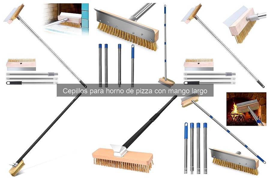 ** Cómo usar un cepillo para horno de pizza con mango largo