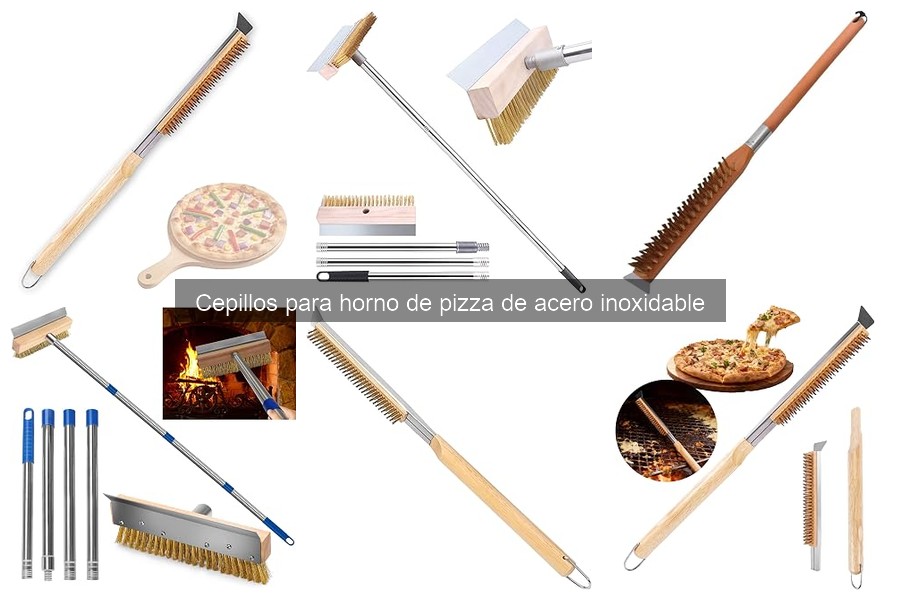 Cómo usar un cepillo para horno de pizza de acero inoxidable