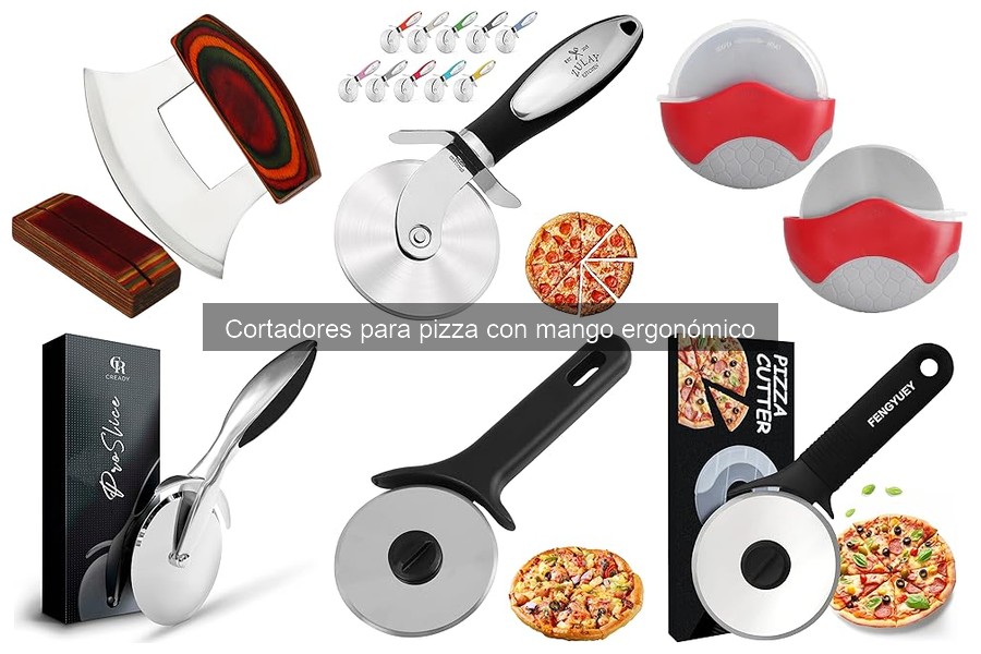 Cómo usar un cortador de pizza con mango ergonómico