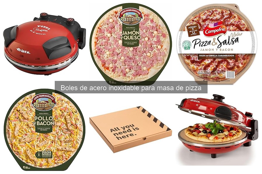 Comparativa: Boles de acero inoxidable vs. plástico para pizza