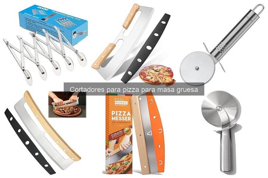 Comparativa de cortadores para pizza de masa gruesa