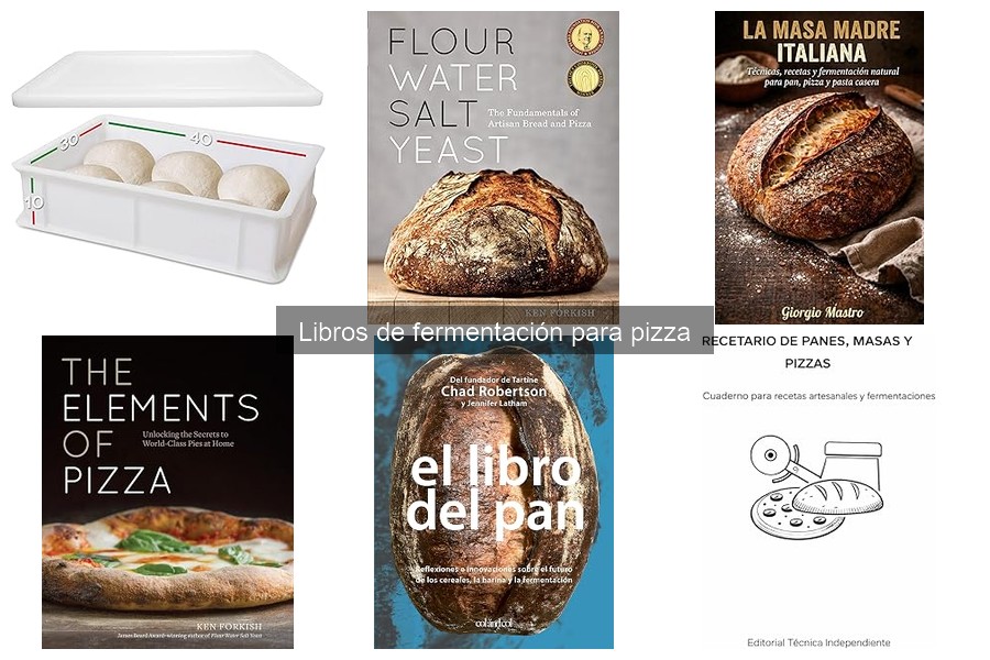 Comparativa de libros de fermentación de pizza en Amazon
