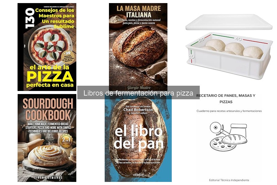Comparativa de métodos de fermentación en libros de pizza