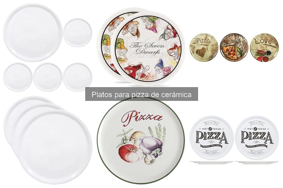 Comparativa de precios de platos de cerámica para pizza