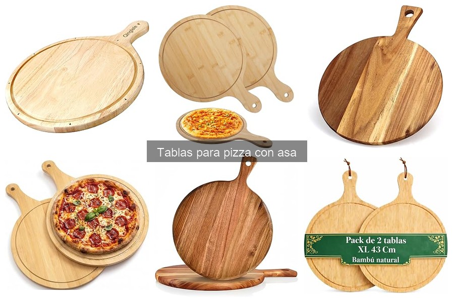 Comparativa de Tablas para Pizza con Asa y Sin Asa