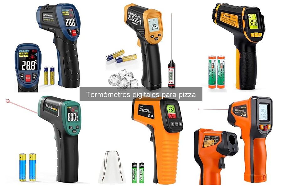 Comparativa de termómetros digitales y analógicos para pizza