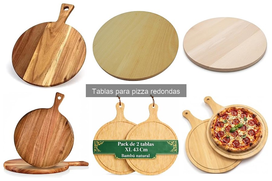 Comparativa: Tablas para pizza redondas de madera y metal