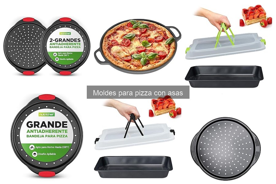 Descubre los diferentes tipos de moldes para pizza con asas