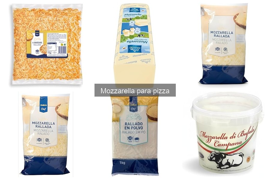 Diferencias entre mozzarella fresca y seca para pizza