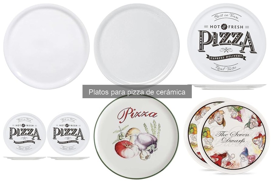 Diferencias entre platos de cerámica y bandejas para pizza