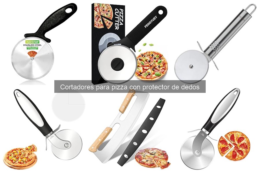 Diseño ergonómico en cortadores de pizza con protector de dedos