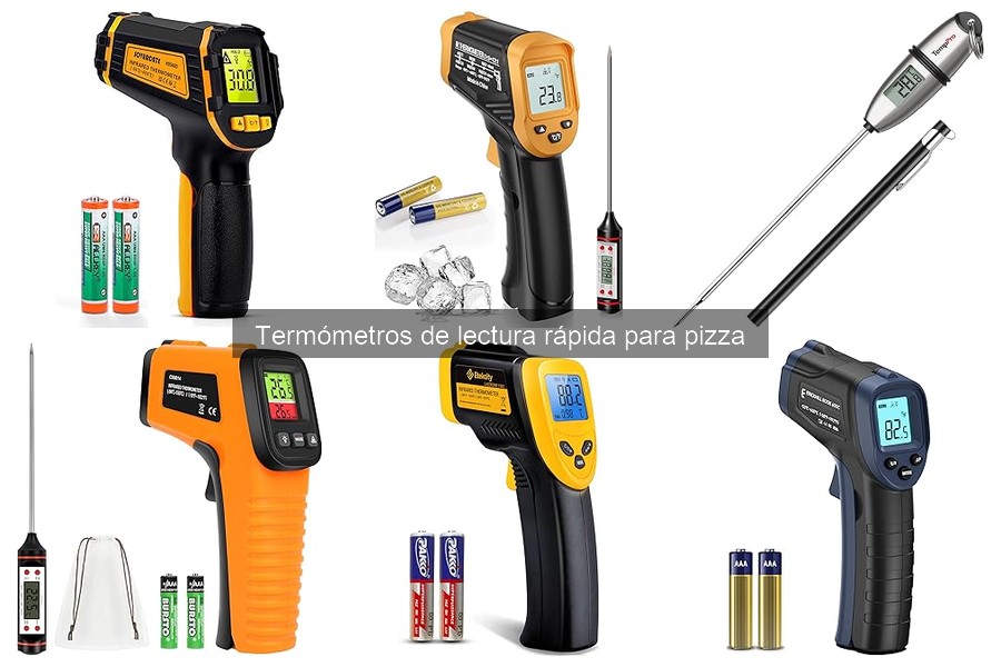 Errores comunes con termómetros de lectura rápida para pizza