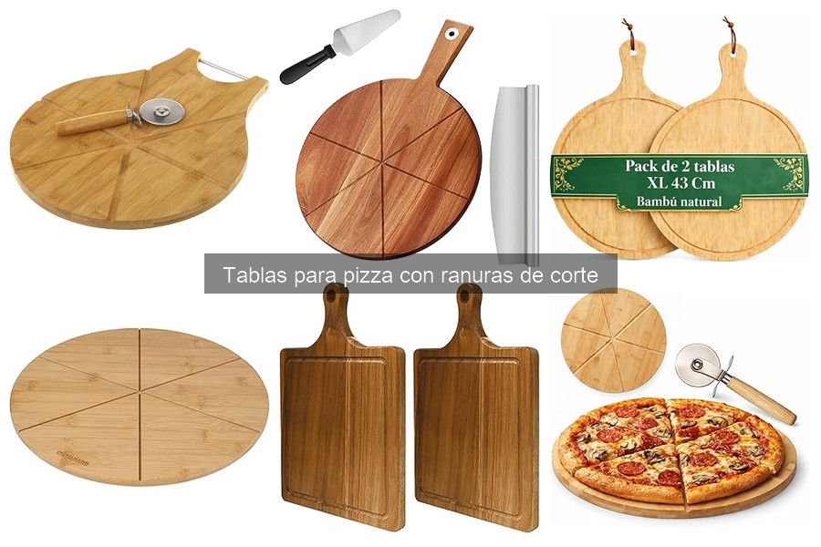 Guía de compra: Tablas para pizza con ranuras de corte