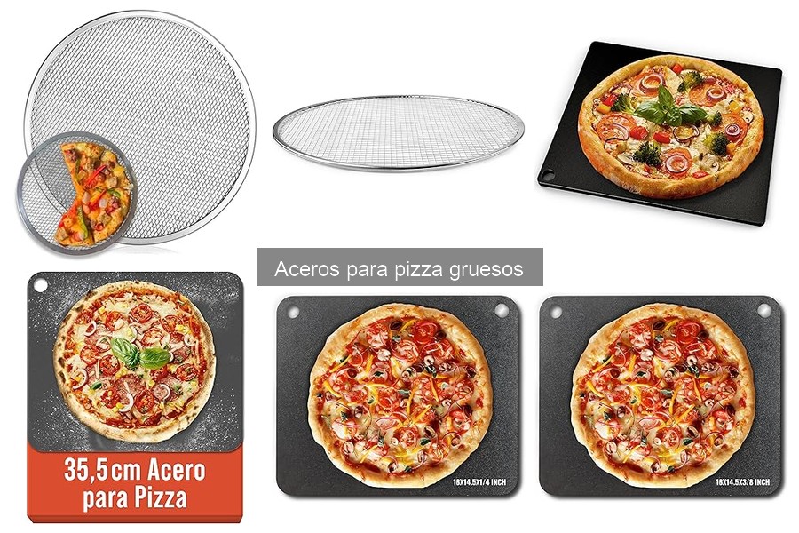 Impacto del acero grueso en la temperatura de cocción de pizzas