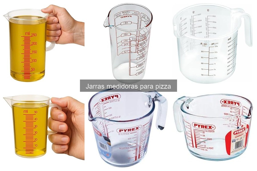 Jarras medidoras para pizza: diseño atractivo y funcionalidad