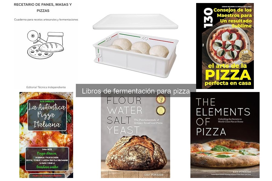 Libros de fermentación para pizza con ingredientes especiales