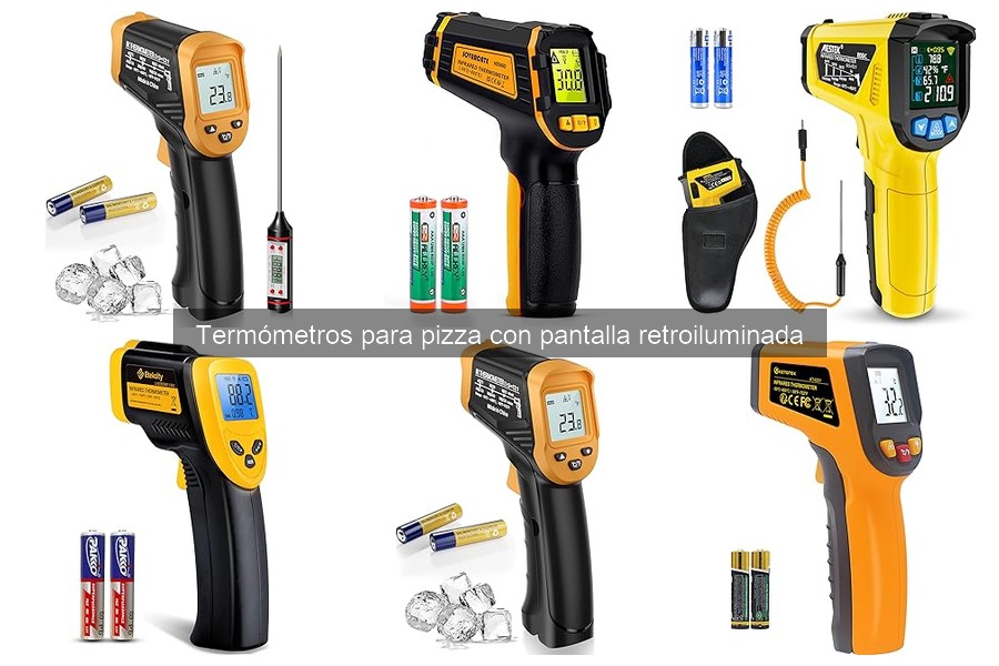 Mantenimiento de termómetros para pizza retroiluminados