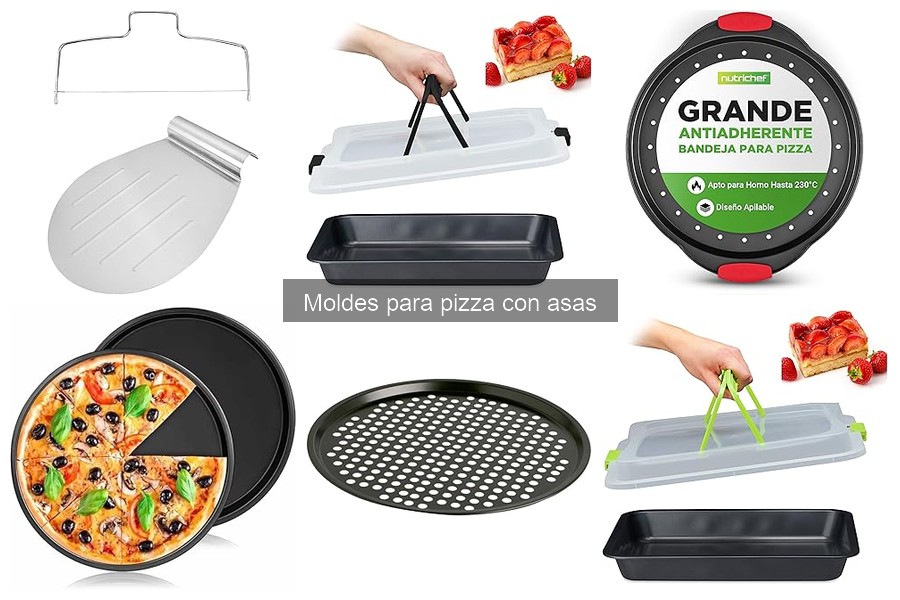 Mantenimiento y limpieza de moldes para pizza con asas