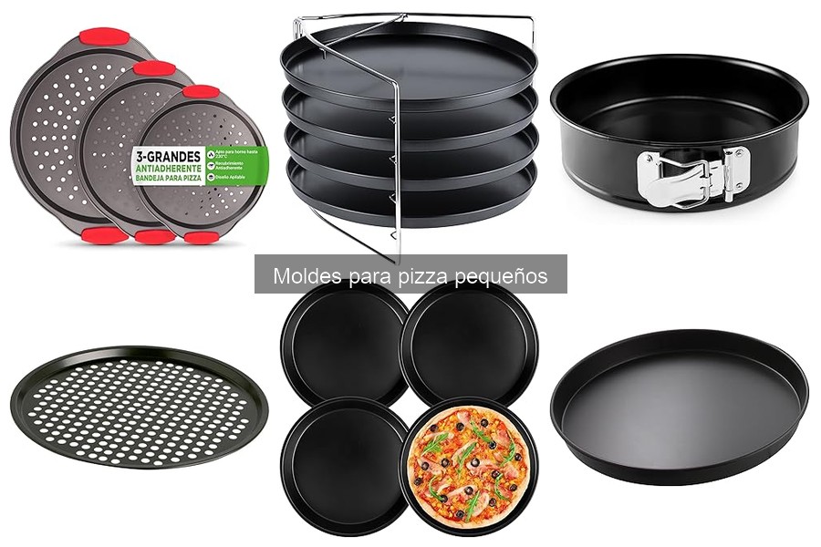 Mantenimiento y limpieza de moldes para pizza pequeños