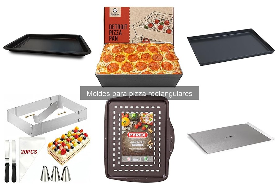 Mantenimiento y limpieza de moldes para pizza rectangulares