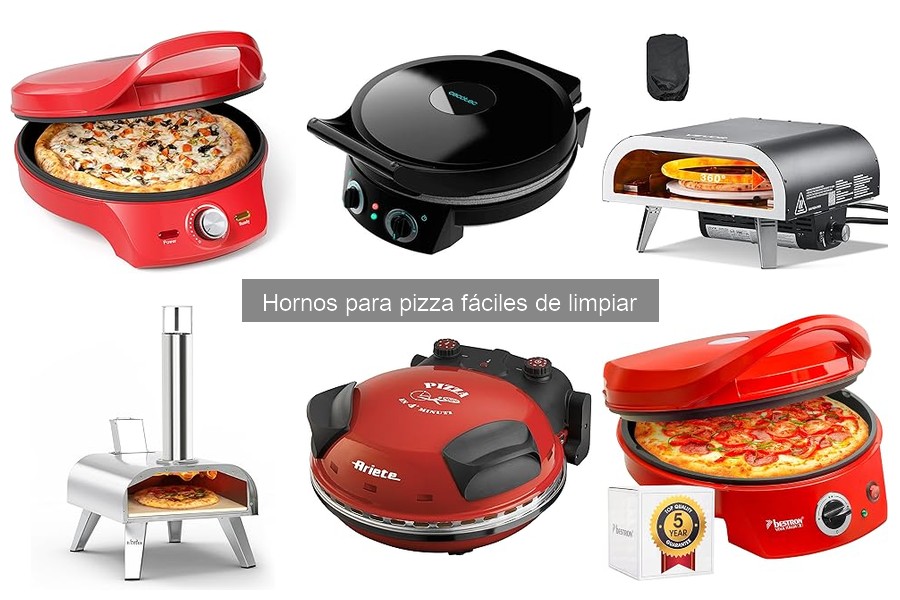 Materiales fáciles de limpiar en hornos para pizza