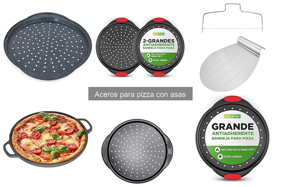 Mejor acero para pizza con asas para aficionados a la cocina