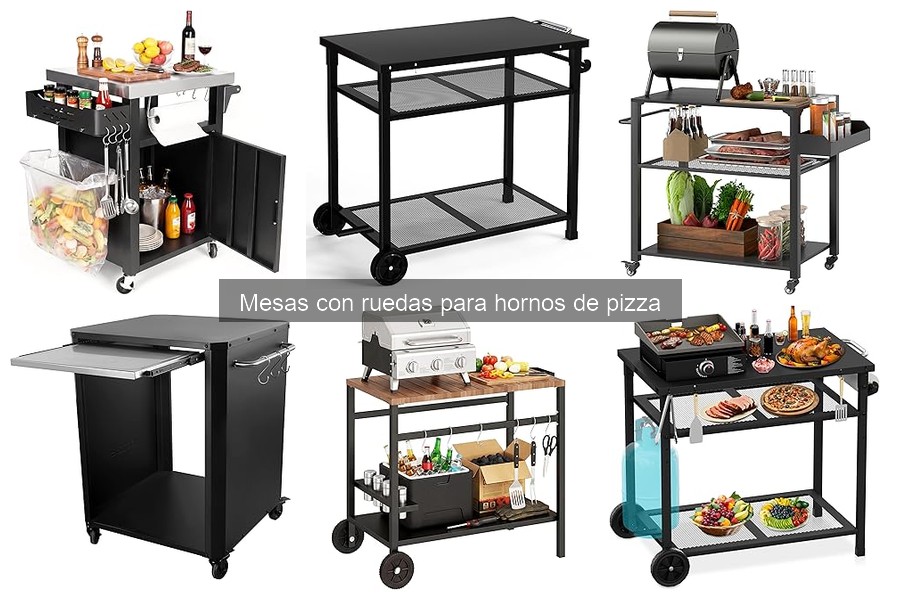 Mejores accesorios para mesas con ruedas de hornos de pizza