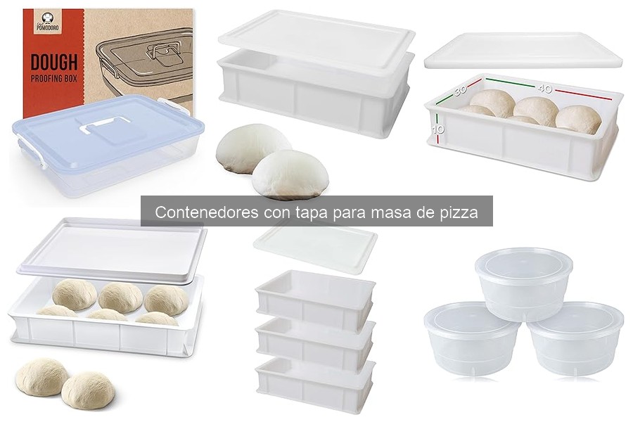 Mejores contenedores para masa de pizza: comparativa de marcas