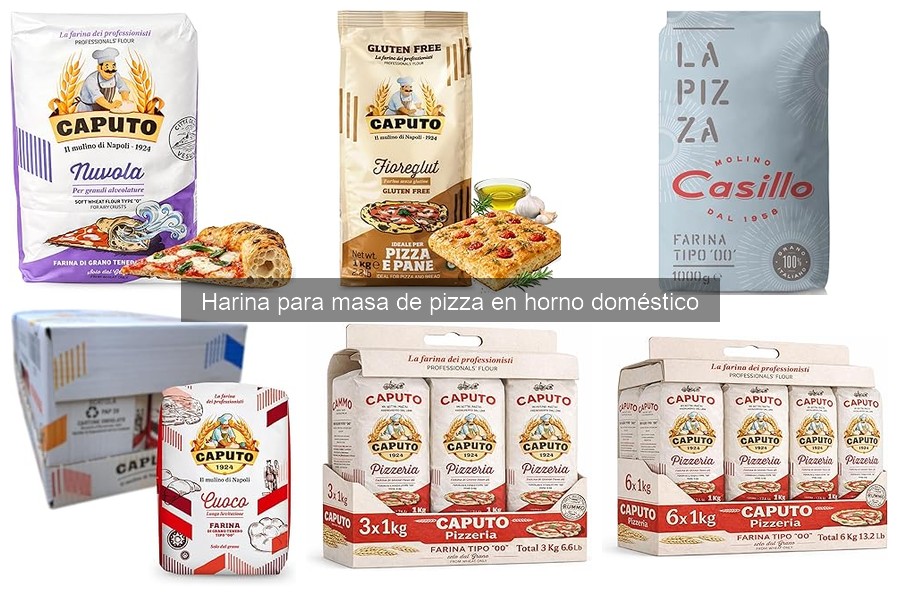 Mejores harinas para masa de pizza en horno doméstico