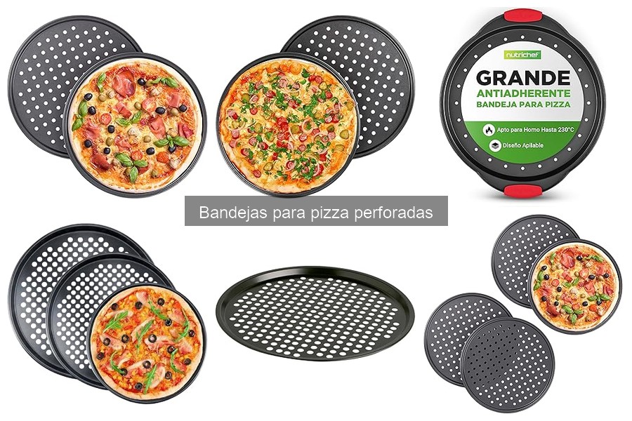 Mejores materiales para bandejas de pizza perforadas