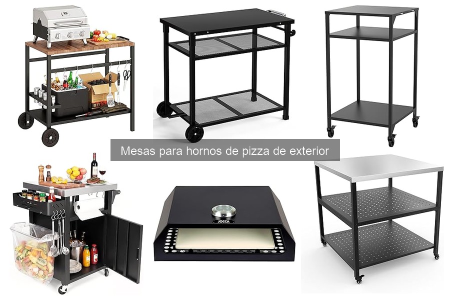 Mejores materiales para mesas de hornos de pizza de exterior